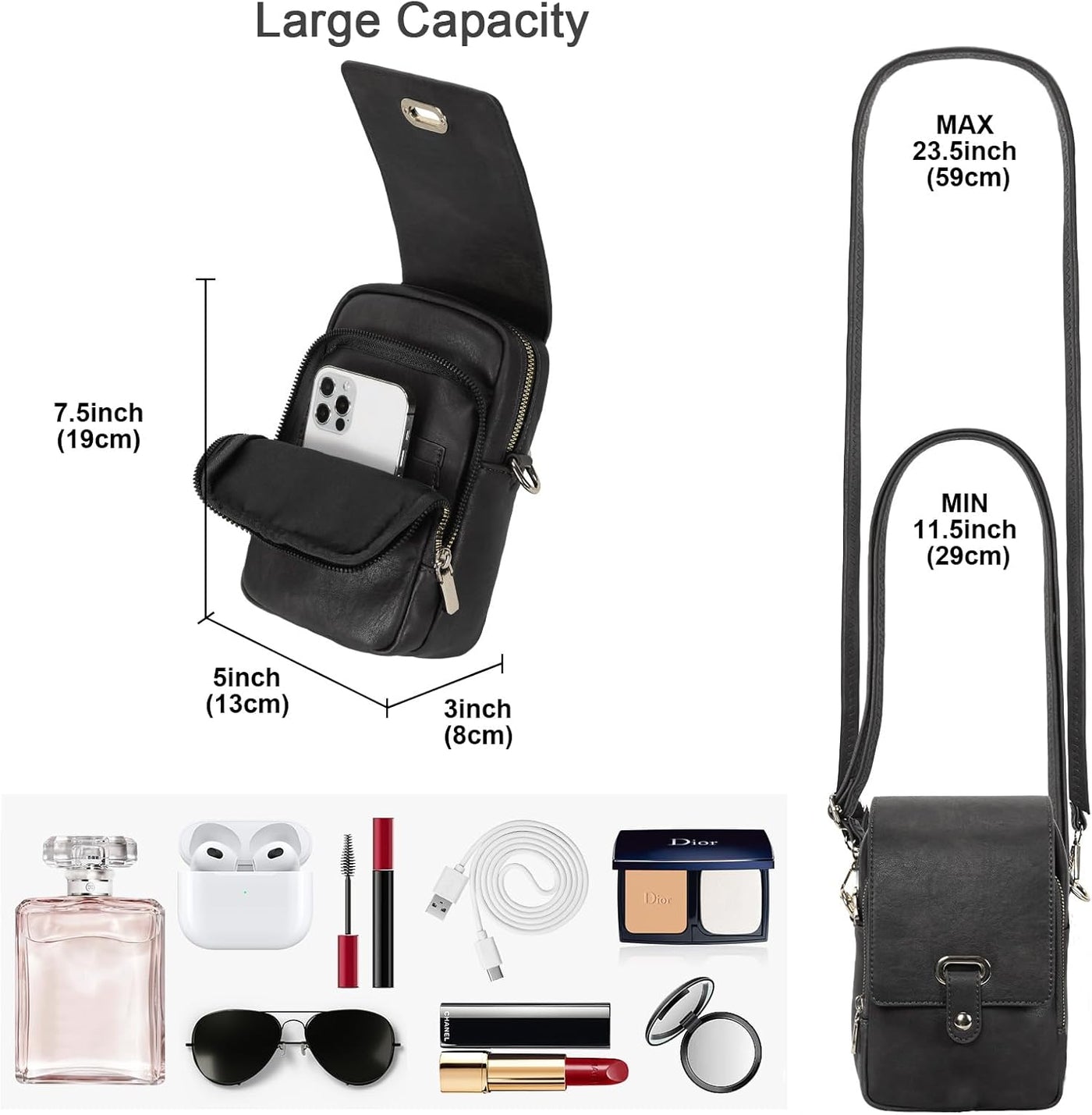 Anti-Theft Crossbody Bag