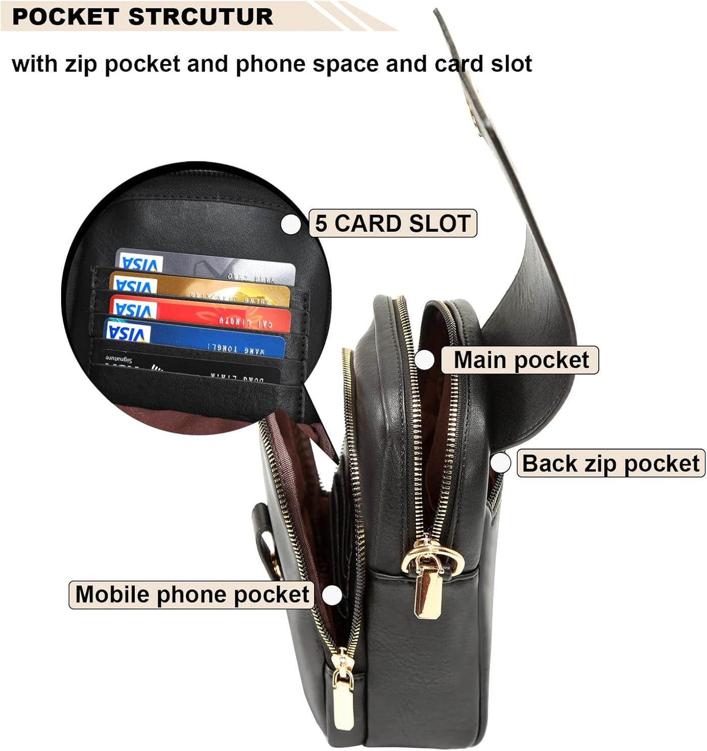 Anti-Theft Crossbody Bag