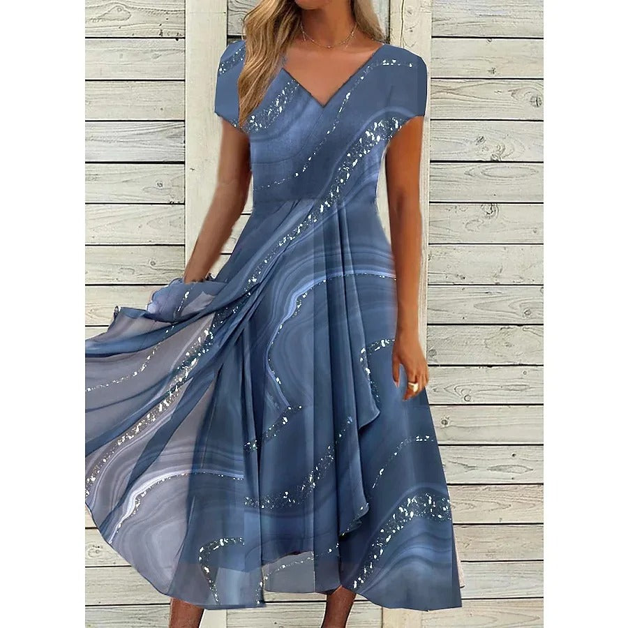 Aubrielle™ | Flowing Midi Dress