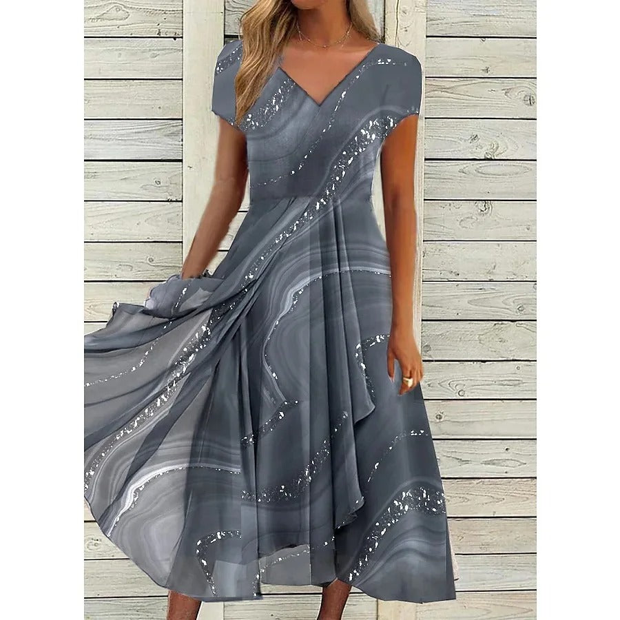 Aubrielle™ | Flowing Midi Dress