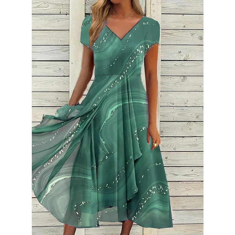 Aubrielle™ | Flowing Midi Dress