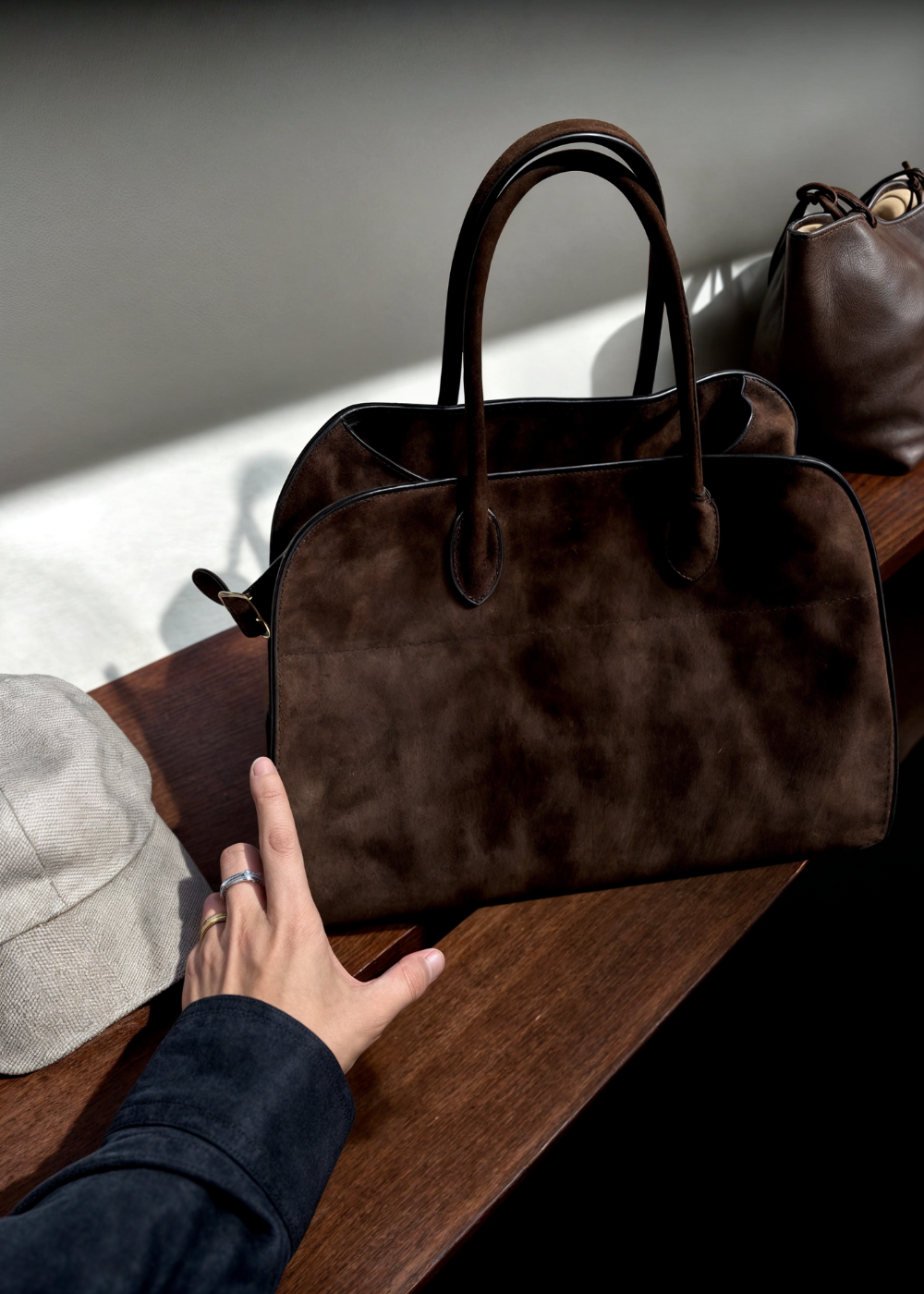 Elegant Suede Shoulder Bag