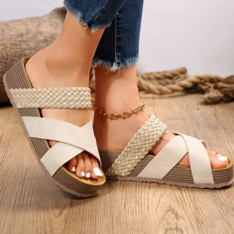 Women's Sandals Black Size 8 Leather Orthopedic