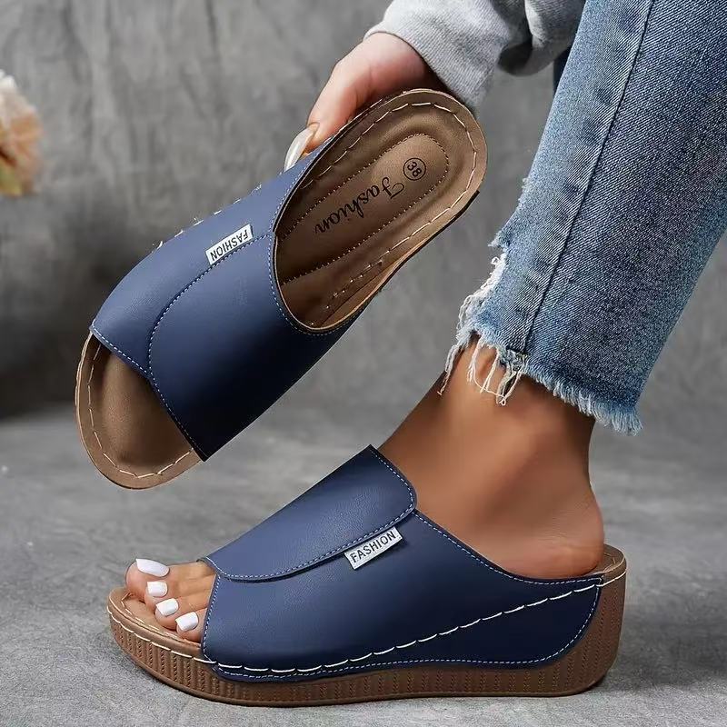 Women's Sandals Black Size 8 Leather Orthopedic Comfort
